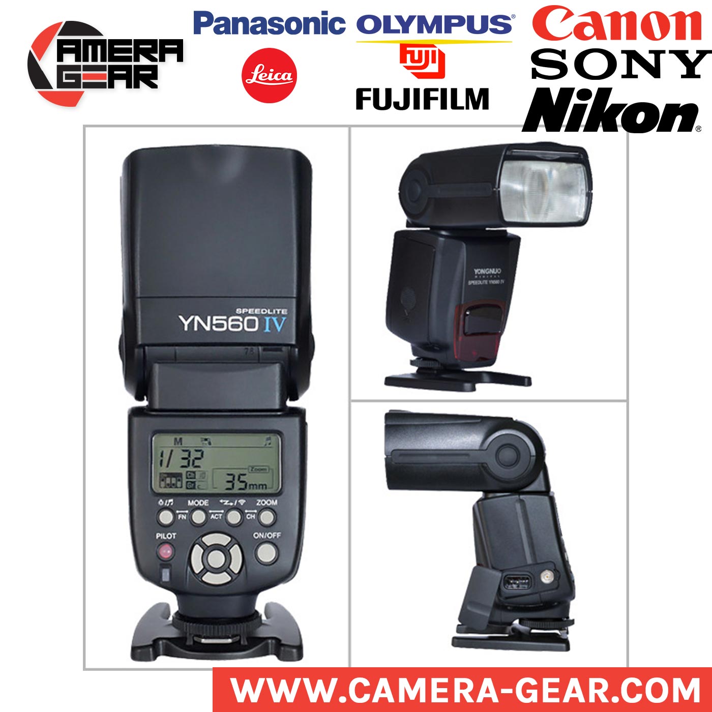 Planta Kilómetros Conejo Yongnuo YN560 IV - Flash speedlite for Canon and Nikon - Camera Gear