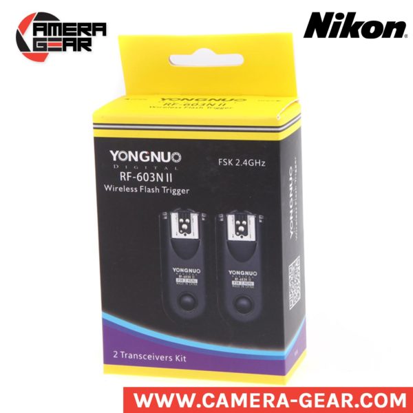 Yongnuo RF-603N II flash triggers. 2.4ghz manual radio triggers for nikon