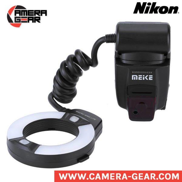 Meike MK-14EXT Macro ring flash for Nikon. On camera macro ttl ring speedlite