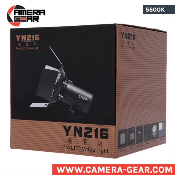 Yongnuo YN216 5500K LED Light. daylight balanced small on camera led panel