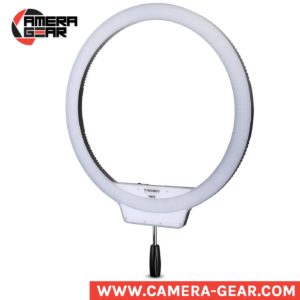 Yongnuo YN608 5500K Ring LED Light is a large diameter ring beauty light with no-frame design. It is a versatile ring LED light that provides a constant light source with a maximum output of 4864 lumens. YN608 is brilliantly made, and for its price and features, unbeatable. Yongnuo YN608 Ring LED Light light is too cheap for what it offers.