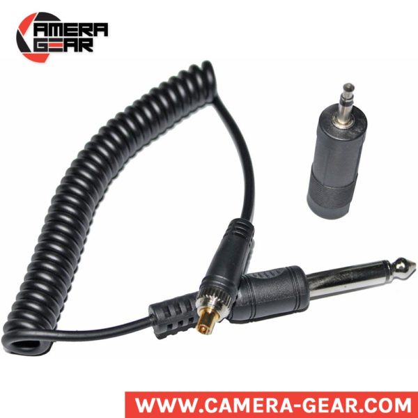 Yongnuo LS-PC635 sync cable allows you to connect your RF-603/RF-605/YN622 series flash trigger to a studio strobe. This coiled cable features a PC sync plug with screw lock and a 1/4" connector and will extend from 1' to 3' in length. Additionally, a 1/4" to 1/8" adapter is included for maximum compatibility.
