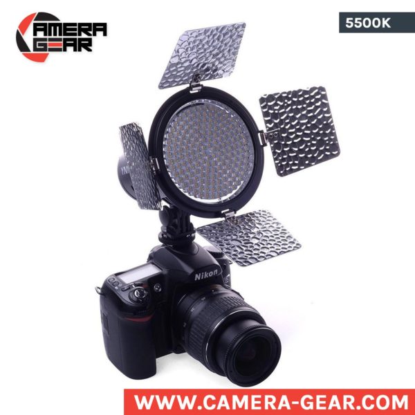 Lampe LED 360lm 6W illuStar pour caméra vidéo et photo 5500°K batterie  intégrée rechargeable Li-ion - référence LEDC-6W - Studio Univers