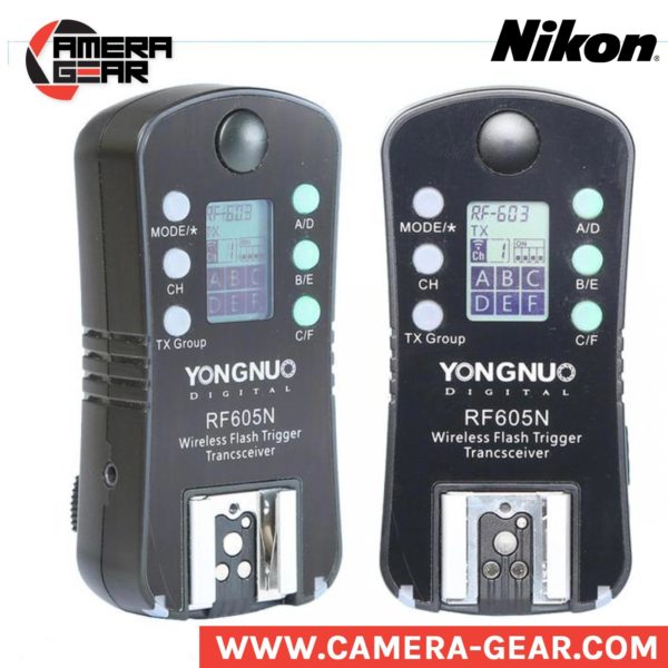 Yongnuo RF-605N triggers. manual transceivers for nikon