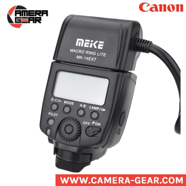 Meike MK-14EXT macro ring flash for canon. Great ttl on camera ring flash