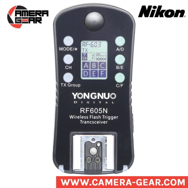 Yongnuo RF-605N triggers. manual transceivers for nikon