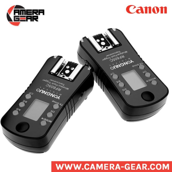 Yongnuo RF-605C triggers. manual transceivers for canon