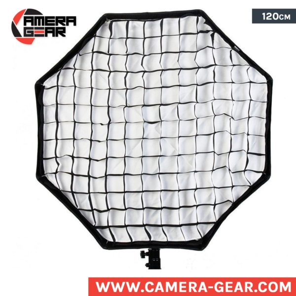 Godox 120cm Octagon umbrella softbox with grid. large octagon with honeycomb grid