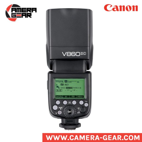 Godox V860II-C Ving li-ion powered speedlite flash with, ttl, hss and built-in trigger.