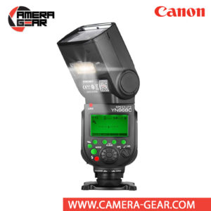 Yongnuo YN968C is a wireless flash speedlite for Canon DSLR cameras. The YN968C is a high-end flash speedlite that is compatible with Yongnuo YN622 radio system. Yongnuo YN968C speedlite flash supports E-TTL / E-TTL II metering. It features a powerful guide number of 60m (ISO 100, 105mm) as well as an long zoom range of 20-105mm, along with a wide-angle diffuser for 14mm coverage on full-frame cameras. Bounce lighting is also possible with tilt from -7 to 150° and rotation left and right 180°.