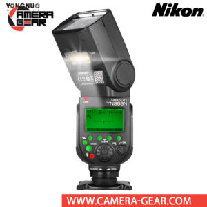 Yongnuo YN968N is a wireless flash speedlite for Nikon DSLR cameras. The YN968N is a high-end flash speedlite that is compatible with Yongnuo YN622 radio system. Yongnuo YN968N speedlite flash supports i-TTL metering. It features a powerful guide number of 60m (ISO 100, 105mm) as well as an long zoom range of 20-105mm, along with a wide-angle diffuser for 14mm coverage on full-frame cameras. Bounce lighting is also possible with tilt from -7 to 150° and rotation left and right 180°.
