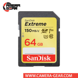 SanDisk 64GB Extreme UHS-I SDXC Memory Card is one of the most powerful SD UHS-I memory cards on the market. With shot speeds of up to 60MB/s and UHS speed Class 3 (U3) recording, you’re ready to capture stunning high-resolution, 4K UHD video