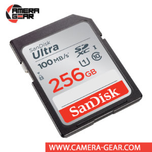 SanDisk 256GB Ultra SDXC UHS-I Memory Card is great for capturing high resolution photos and full HD videos. Sandisk Ultra 256GB SDXC card is Class 10 compliant and features enhanced data read speeds of up to 100 MB/s