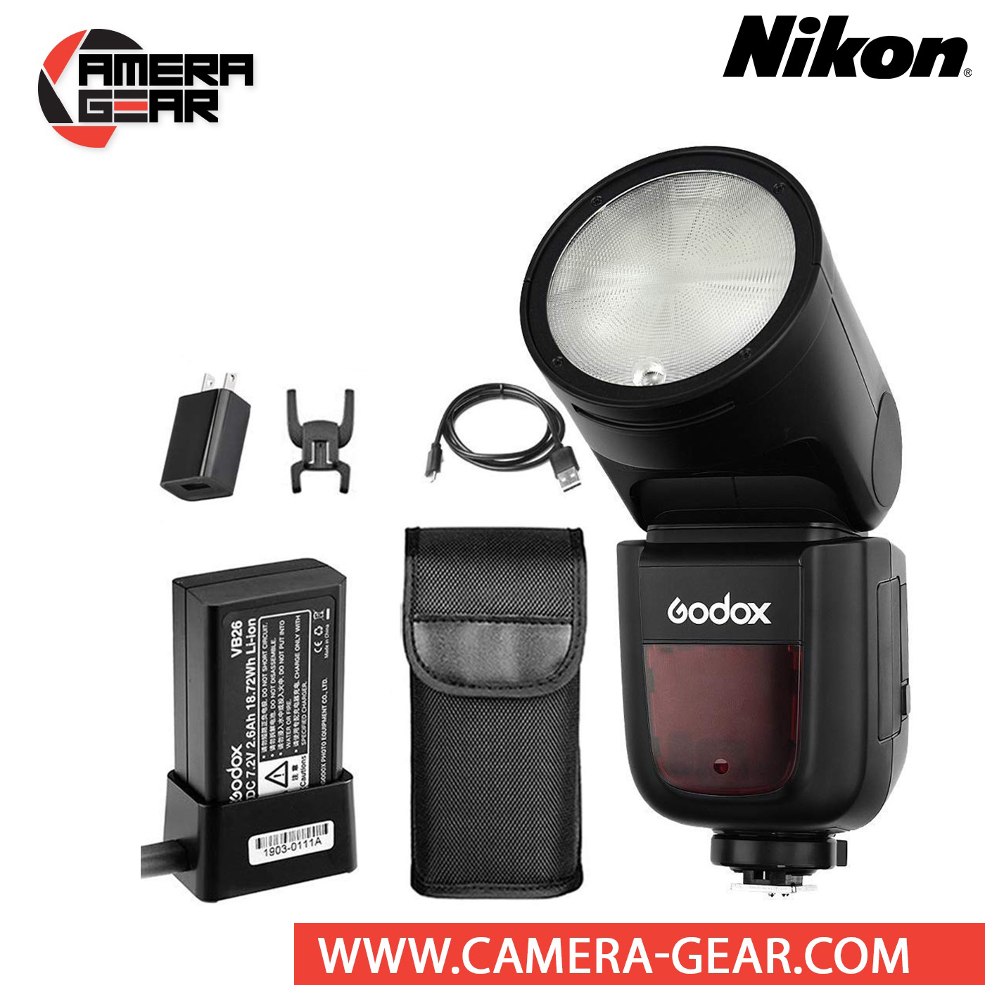 Flash de Cámara Godox V1 para Nikon – WM FOTO & VIDEO