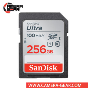 SanDisk 256GB Ultra SDXC UHS-I Memory Card is great for capturing high resolution photos and full HD videos. Sandisk Ultra 256GB SDXC card is Class 10 compliant and features enhanced data read speeds of up to 100 MB/s