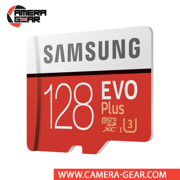Samsung 128GB EVO Plus UHS-I microSDXC Memory Card with SD Adapter isn’t just big on storage, it is also very fast. The EVO+ 128GB has been rated for read and write speeds of up to 100/90 MB/s respectively