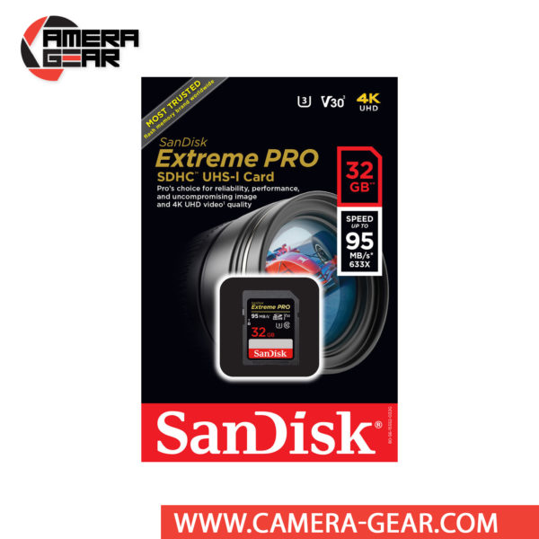 SanDisk 32GB Extreme PRO UHS-I SDHC Memory Card is the most powerful SD UHS-I memory card yet delivers performance that elevates your creativity