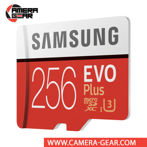 Samsung 256GB EVO Plus UHS-I microSDXC Memory Card with SD Adapter isn’t just big on storage, it is also very fast. The EVO+ 256GB has been rated for read and write speeds of up to 100/90 MB/s respectively