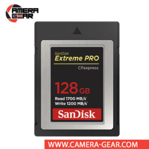 SanDisk 128GB Extreme PRO CFexpress Card Type B is designed to deliver speeds necessary for working with smooth, raw 4K video captures. Sandisk's Extreme Pro CFexpress card set a new benchmark in memory card performance.