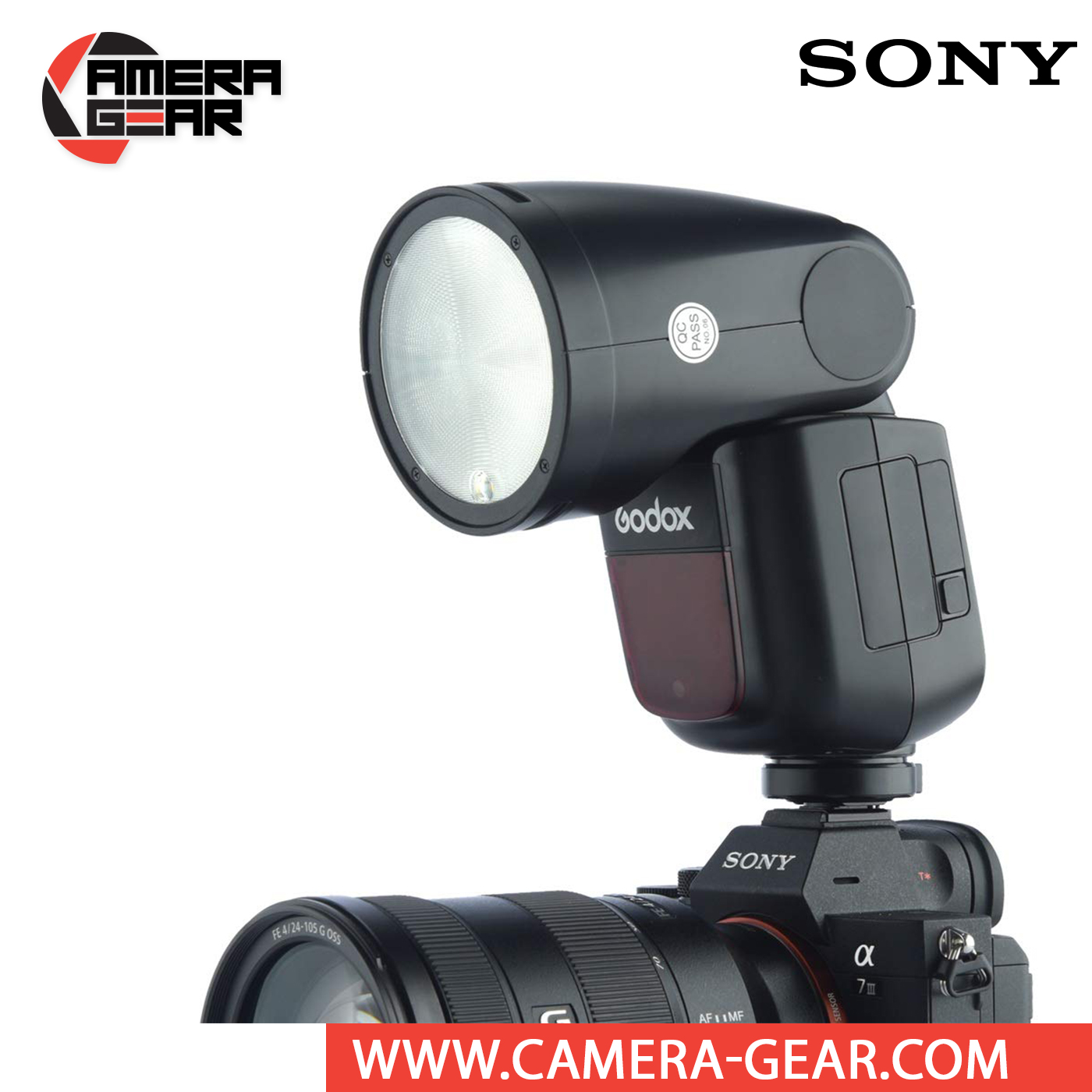 Godox V1 Flash Speedlight V1S Round Head Camera Speedlite with X2T For Sony  