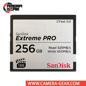 SanDisk 256GB Extreme PRO CFast 2.0 Memory Card combines the speed, capacity, and performance needed to record uninterrupted DCI 4K video