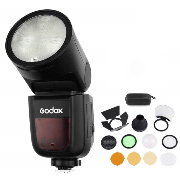 Godox AK-R1 magnetic accessory kit is designed for use with Godox V1 round head flash speedlite and H200R head for Godox AD200. This kit contains magnetically-attached modifiers that maximize the capabilities of those products. The AK-R1 kit is also compatible with any other speedlight with the S-R1 adapter.