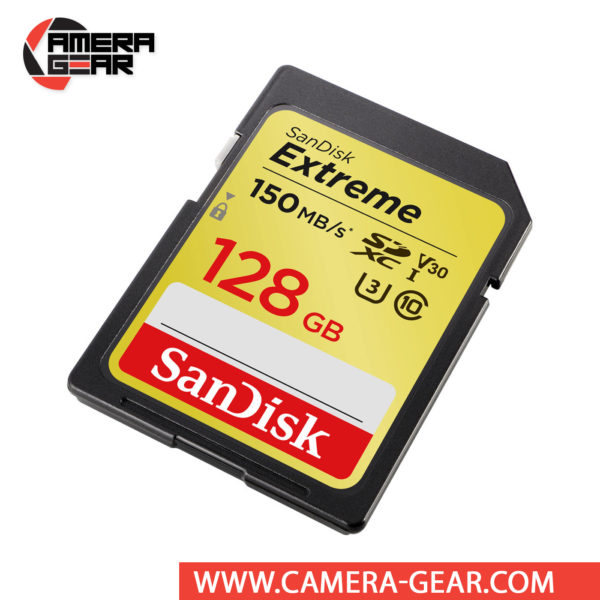 SanDisk 128GB Extreme UHS-I SDXC Memory Card is one of the most powerful SD UHS-I memory cards on the market. With shot speeds of up to 70MB/s and UHS speed Class 3 (U3) recording, you’re ready to capture stunning high-resolution, 4K UHD video