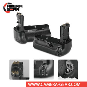 Battery Grip for Canon 5D Mark IV Meike MK-5D4 offers both extended battery life and a more comfortable grip when shooting in the vertical orientation. The grip accepts two LP-E6 / LP-E6N batteries to effectively double the battery life for long shooting sessions.