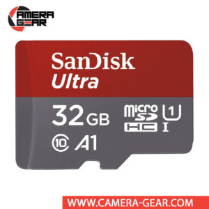 SanDisk 32GB Ultra UHS-I microSDHC Memory Card is designed to provide plenty of storage for tablets and mobile phones, faster app boots for Android smartphones, capturing fast-action photos with action cameras, and recording Full HD and 4K video with drones. It features an impressive read speed of up to 100MB/s