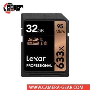 Lexar 32GB Professional 633x UHS-I SDHC Memory Card is compatible with the UHS-I bus and features a speed class rating of U1, which guarantees minimum write speeds of 10 MB/s. Read speeds are supported up to 95 MB/s