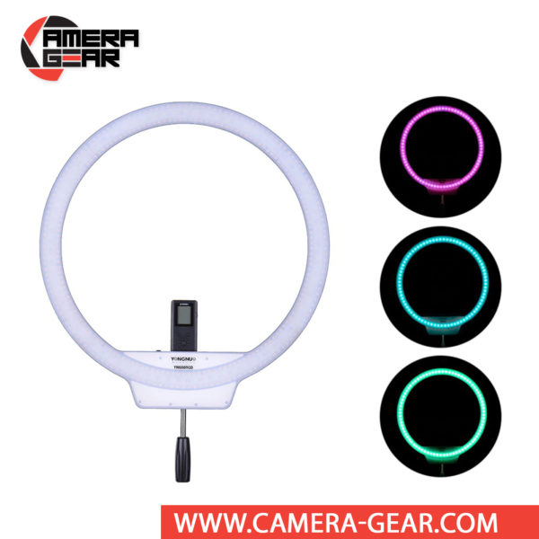 Yongnuo YN608 RGB Bi-Color LED Wireless Ring Light is another amazing product in a long line of high quality photo and video products at a competitive price point. YN608 RGB LED ring light features a distinctive-shaped light fixture with a variable color temperature output from 3200 to 5500K employing 304 LEDs. It also has 80 SMD RGB LEDs for fine tuning and creating just about any color you want