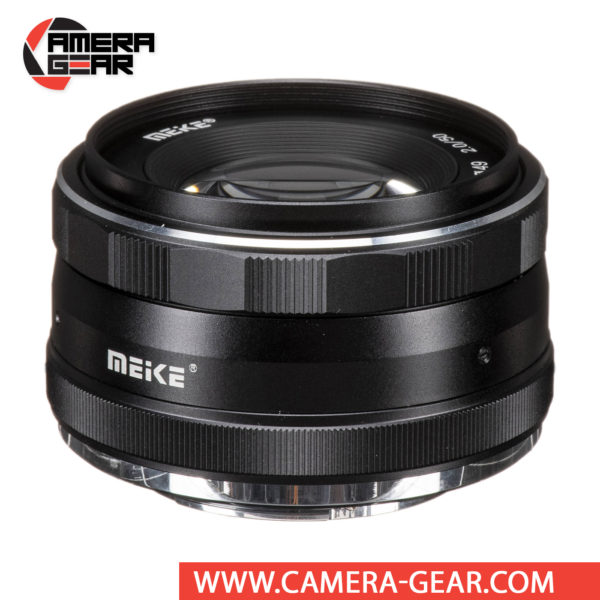 Meike 50mm f/2 Lens for Sony E Mount Cameras is an extremely versatile lens that features bright f/2 maximum aperture to suit working with selective focus techniques as well as in difficult lighting conditions. It is a compact, lightweight, manual focus lens suitable for videography, portraiture, street photography, wedding and event photography and much more.