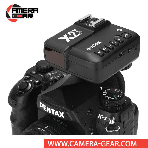 Godox X2T-P TTL Wireless Flash Trigger for Pentax is an upgraded version of Godox X1T transmitter with an improved user interface with a larger display and 5 dedicated group setting buttons on the top left of the device making it much easier and quicker to use.