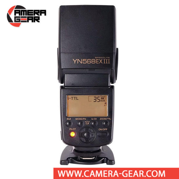 Yongnuo YN568EX III Speedlite for Canon Cameras is a great choice for both professional or advanced amateur Canon shooters. It is features rich, supporting e-TTL (II), HSS, 2nd curtain sync, wireless master and optical slave modes, auto and manual zoom, flash exposure compensation, flash exposure bracketing and much more.