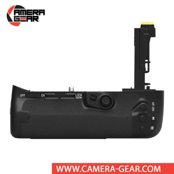 Battery Grip for Canon 7D Mark II, Meike MK-7DR II offers both extended battery life and a more comfortable grip when shooting in the vertical orientation. The grip accepts two LP-E6 / LP-E6N batteries to effectively double the battery life for long shooting sessions. Wireless remote control included