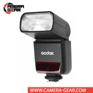 Godox V350C is a compact speedlite with advanced functions including TTL, high-speed sync, a built-in 2.4 GHz radio system, and a rechargeable lithium-ion battery capable of 500 full power flashes