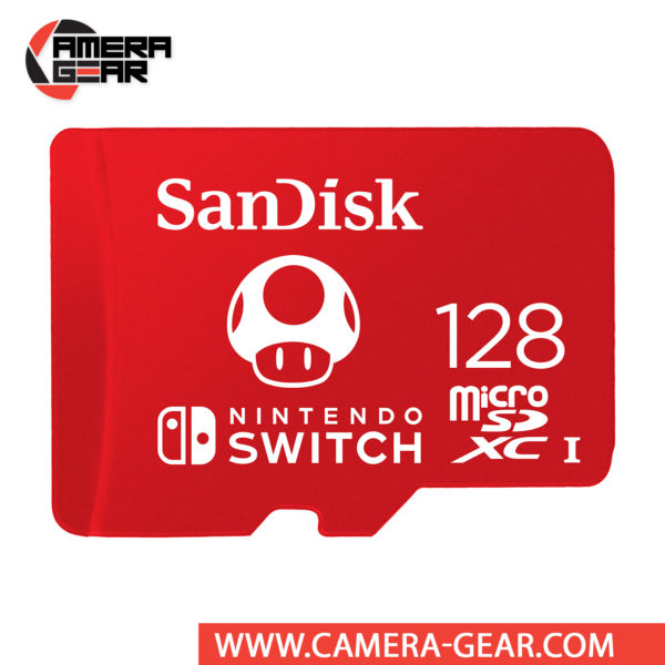 SanDisk 128GB UHS-I microSDXC Memory Card for the Nintendo Switch is officially-licensed SanDisk microSDXC card for the Nintendo Switch. It provides dependable, high-performance storage for your console and offers impressive performance figures up to 100MB/s reads and 90MB/s writes.