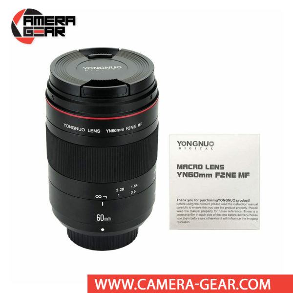 Yongnuo YN 60mm f/2 Macro Lens for Nikon cameras is a macro prime lens offering a life-size 1:1 maximum magnification and a bright f/2 aperture which suits photographing in difficult lighting conditions.