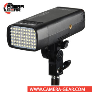 Godox AD-L LED Head fits Godox AD200 and AD200 Pro pocket flashes. Its enables users to swap the speedlight or bare-bulb head out for an LED unit with 60 LED bulbs that output 3.6W, making it ideal for use as a lamp when necessary. 