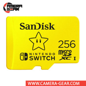 SanDisk 256GB UHS-I microSDXC Memory Card for the Nintendo Switch is officially-licensed SanDisk microSDXC card for the Nintendo Switch. It provides dependable, high-performance storage for your console and offers impressive performance figures up to 100MB/s reads and 90MB/s writes.