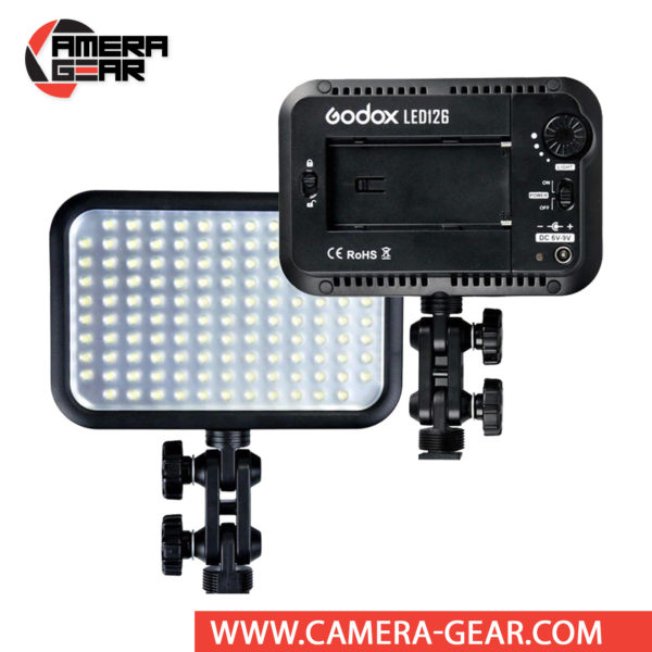 Godox LED126 is a very compact LED light that fits almost any DSLR camera and camcorder. It features 126 daylight-balanced LED bulbs that provide a bright output in a lightweight package.