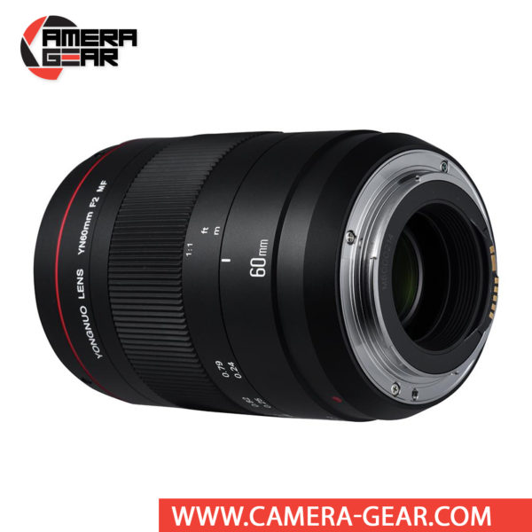 Yongnuo YN 60mm f/2 Macro Lens for Canon cameras is a macro prime lens offering a life-size 1:1 maximum magnification and a bright f/2 aperture which suits photographing in difficult lighting conditions.