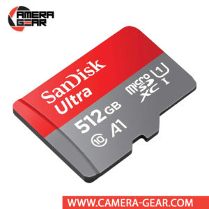 SanDisk 512GB Ultra UHS-I microSDXC Memory Card is designed to provide plenty of storage for tablets and mobile phones, faster app boots for Android smartphones, capturing fast-action photos with action cameras, and recording Full HD and 4K video with drones. It features an impressive read speed of up to 100MB/s