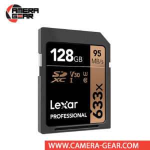 Lexar 128GB Professional 633x UHS-I SDXC Memory Card is compatible with the UHS-I bus and features a speed class rating of U3, which guarantees minimum write speeds of 30 MB/s. Read speeds are supported up to 95 MB/s and write speeds max out at 45 MB/s.