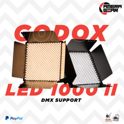 Godox LED1000D II and LED1000Bi II are the most powerful LED panels which feature 1024 LED bulbs, DMX control and provide smooth and soft light that is well-suited for video use