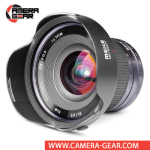 Meike 12mm f/2.8 Lens for Canon EF-M Mount Cameras is a manual focusing wide-angle lens designed for APS-C  mirrorless cameras. The lens features a bright f/2.8 maximum aperture to balance low-light performance with a compact form factor.