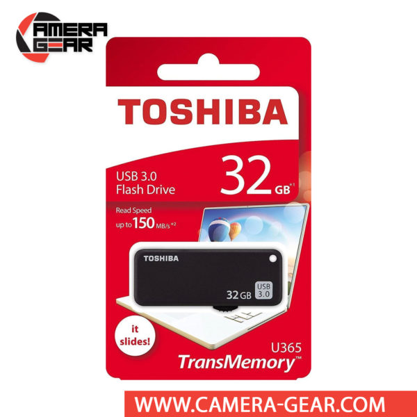Toshiba 32GB U365 Yamabiko USB 3.0 Flash Drive is the latest high capacity USB drive from Toshiba that uses USB 3.0 with a maximum speed read of 150 MB/s. It is a compact USB Flash drive with sizable storage and speedy performance, suitable for just about anyone.