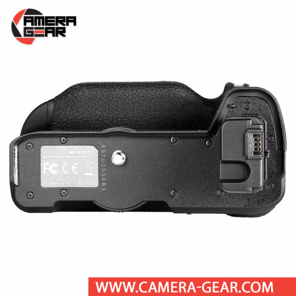 Battery Grip for Sony A7II, A7RII, A7SII Meike MK-A7II Pro offers both extended battery life and a more comfortable grip when shooting in the vertical orientation. The grip accepts two NP-FW50 batteries to effectively double the battery life for long shooting sessions. Wireless remote control included