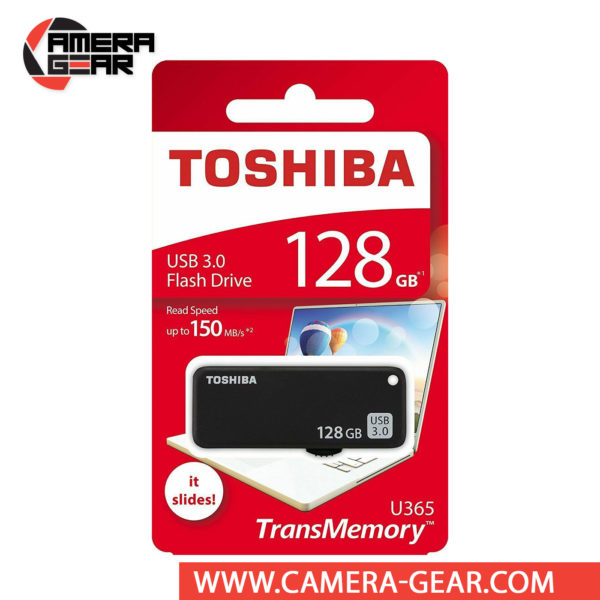 Toshiba 128GB U365 Yamabiko USB 3.0 Flash Drive is the latest high capacity USB drive from Toshiba that uses USB 3.0 with a maximum speed read of 150 MB/s. It is a compact USB Flash drive with sizable storage and speedy performance, suitable for just about anyone.
