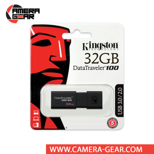 Kingston 32GB Data Traveler 100 G3 USB 3.0 Flash Drive is a stylish USB Flash drive with sizable storage and speedy performance, suitable for just about anyone.